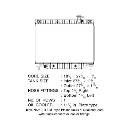 Csf Radiators 07-02 BUICK RAINIER 4.2 L 3107